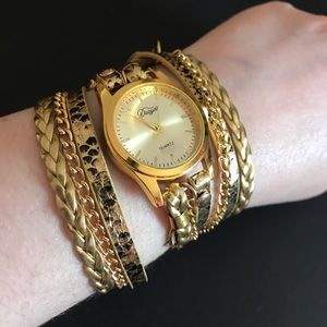 Free🇨🇦Watch Bracelet in Yellow Gold